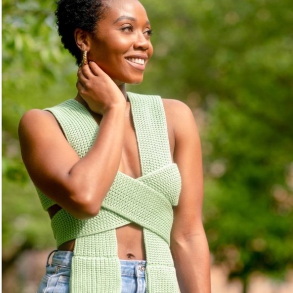 New - Simonett: Winter Nanu Top - Green, S/M - Picture 3 of 7